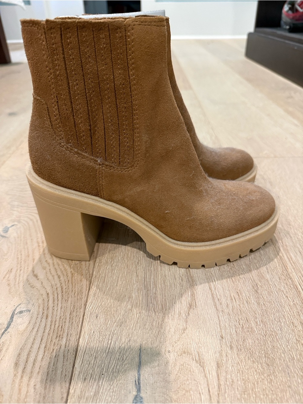 New. Dolce vita castor h2o wedge brown suede boot. Waterproof. Size 7